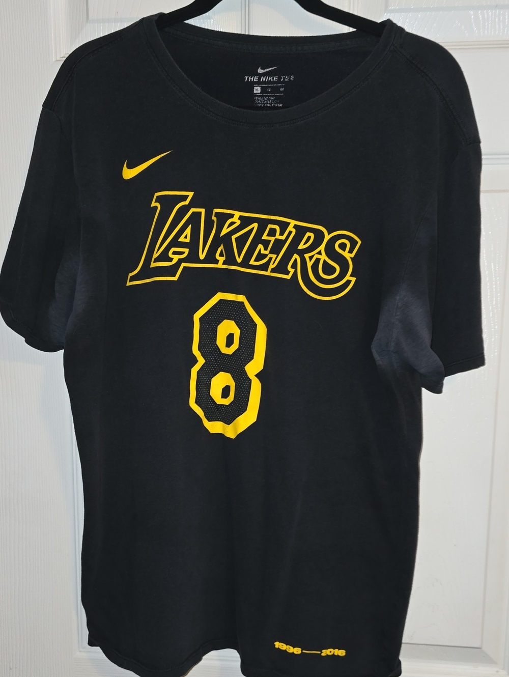 Nike Black & Yellow Lakers #8 T-Shirt